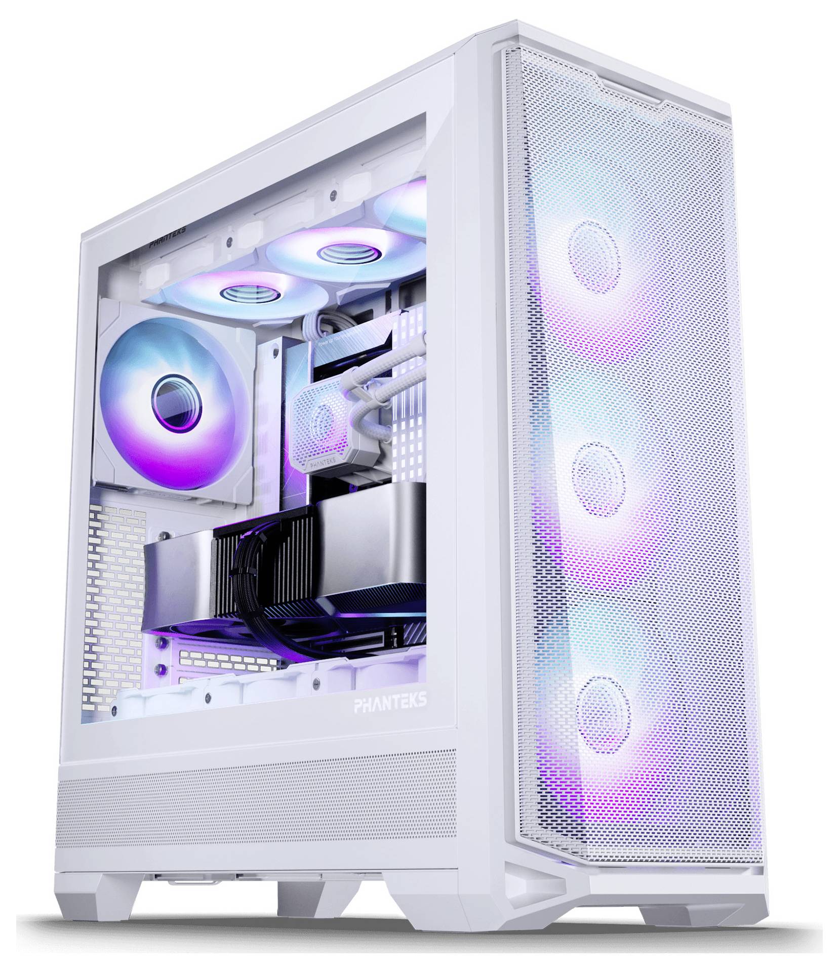Phanteks PH-EC400GA_DMW01 Boîtier, Boîtier gaming, Boîtier PC blanc