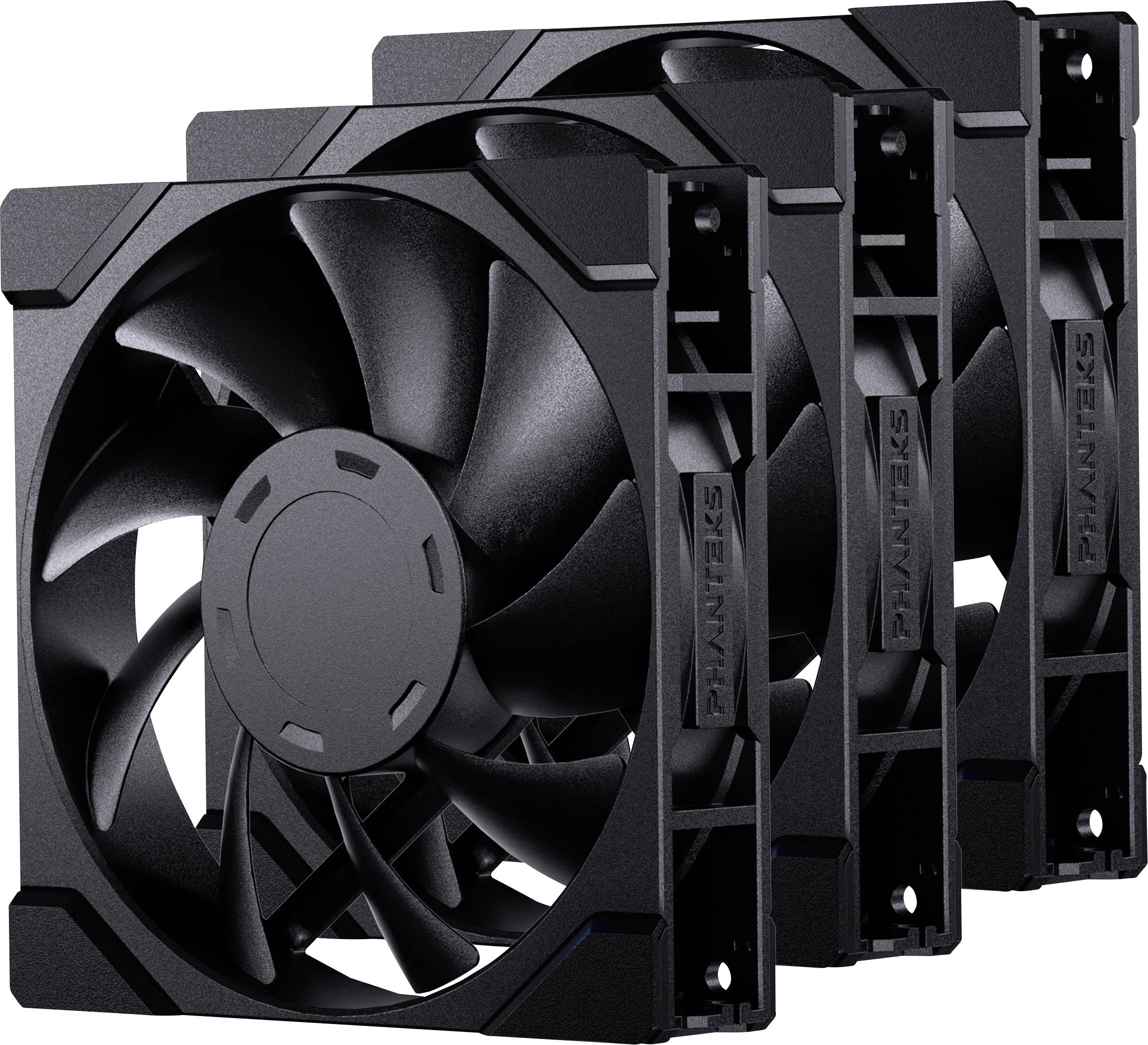 Phanteks PH-F120M25_G2_BBK01_3P Ventilateur pour PC noir (l x H x P) 120 x 25 x 120 mm