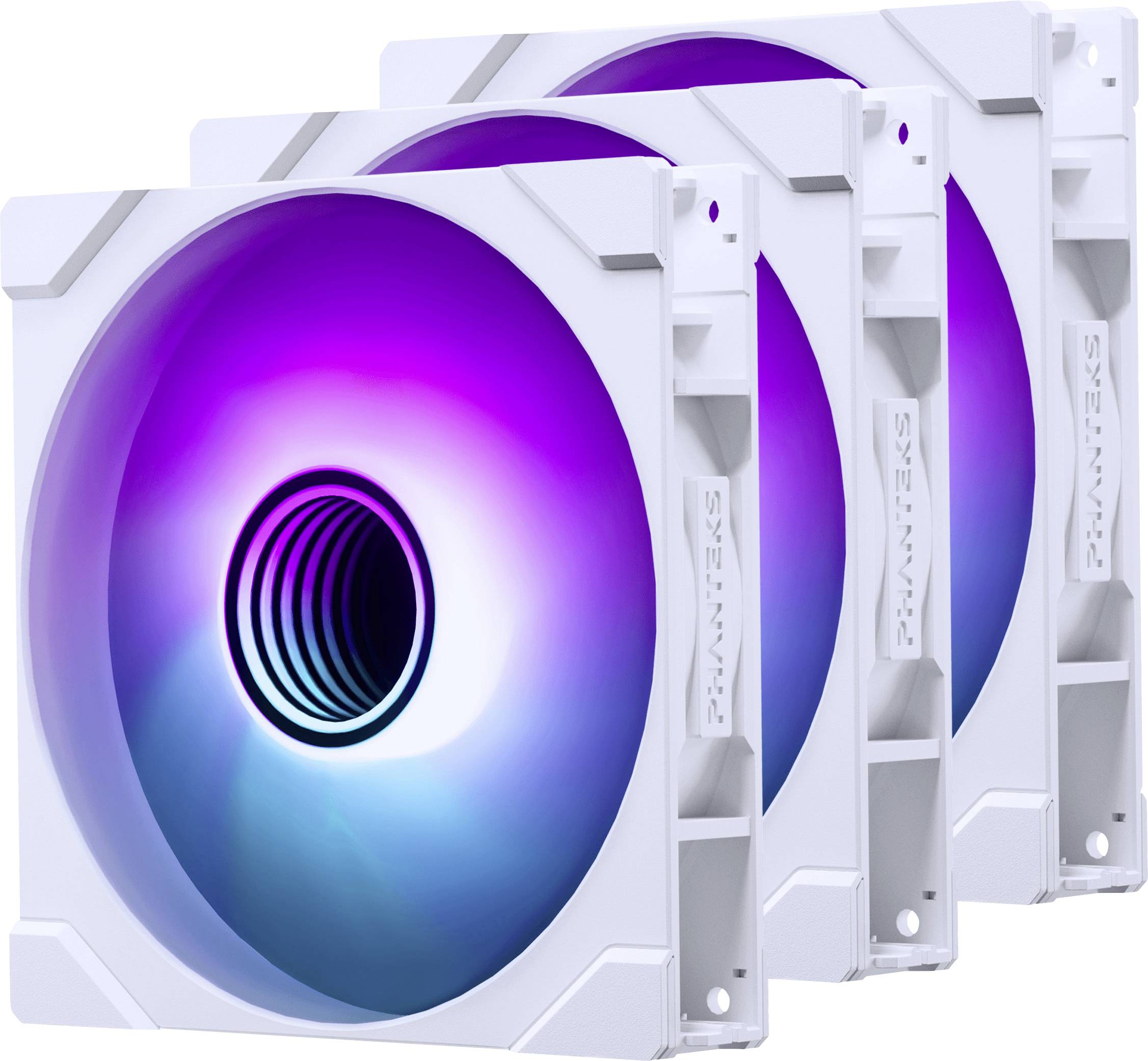 Phanteks PH-F140M25_G2_DWT01_3P Ventilateur pour PC blanc