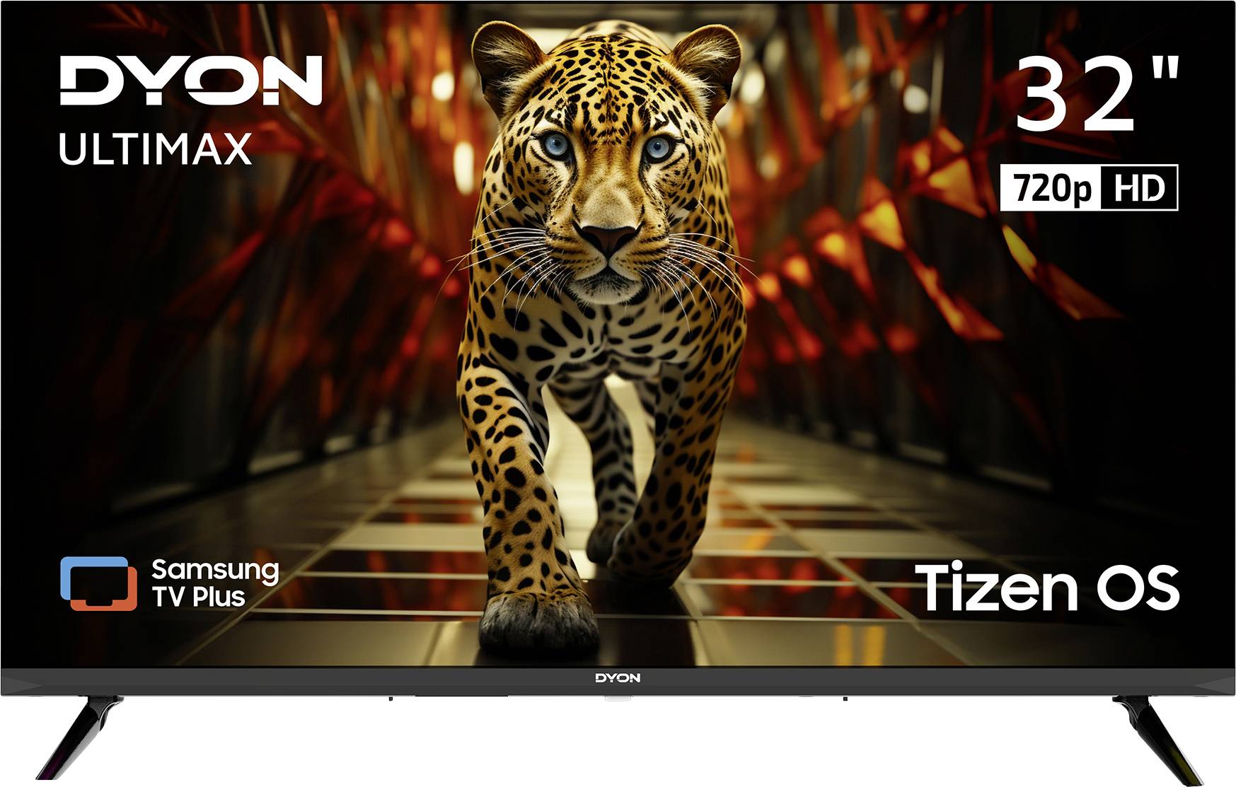 Dyon Ultimax 32H-TI-W Téléviseur LED 80 cm 32 pouces CEE F (A - G) DVB-C, DVB-S2, DVB-T, DVB-T2, HD ready, Smart TV, Wi-Fi noir