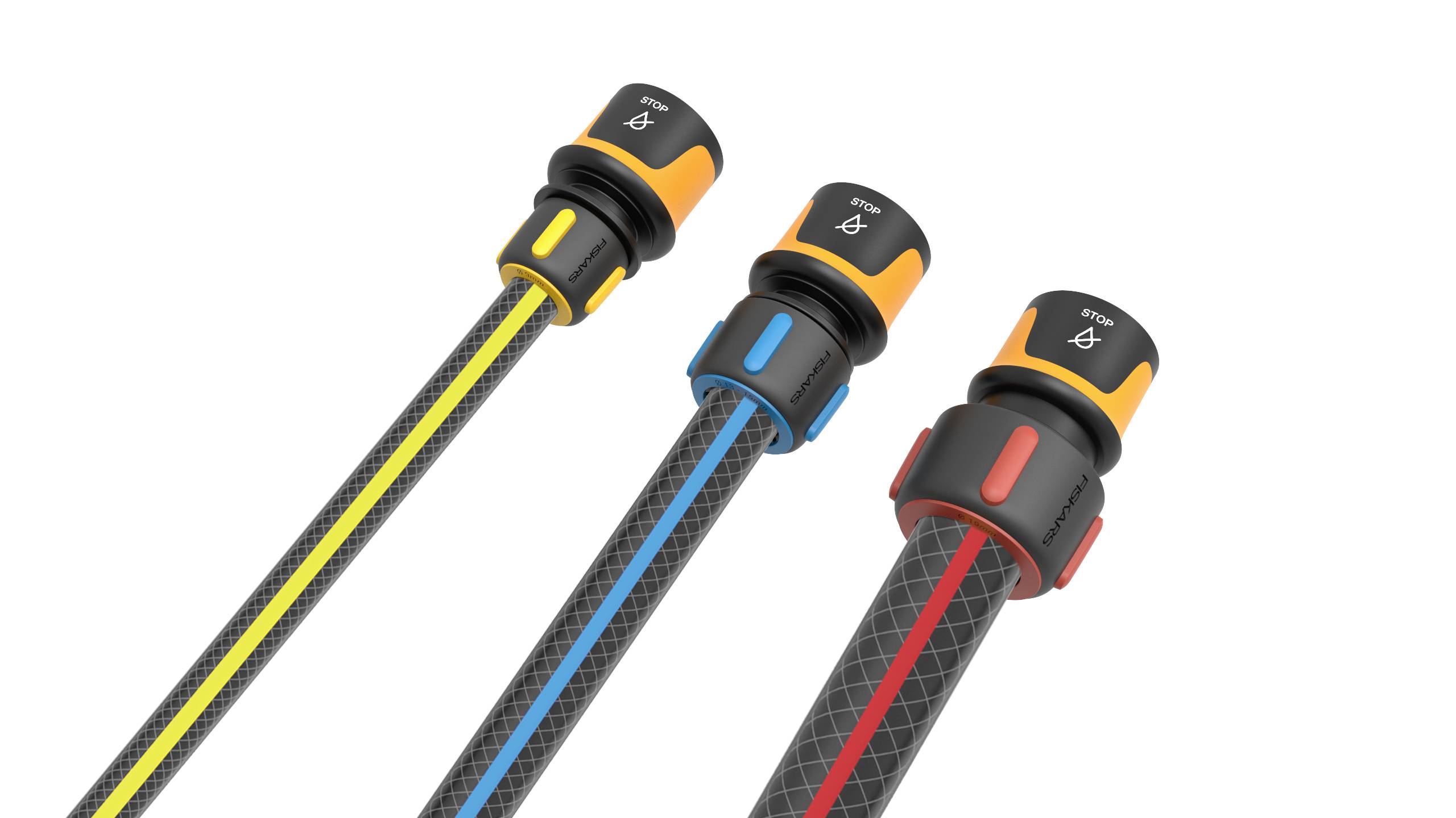 Fiskars 1027079 Raccord de tuyau 13 mm (1/2") - 15 mm (5/8") avec système aquastop