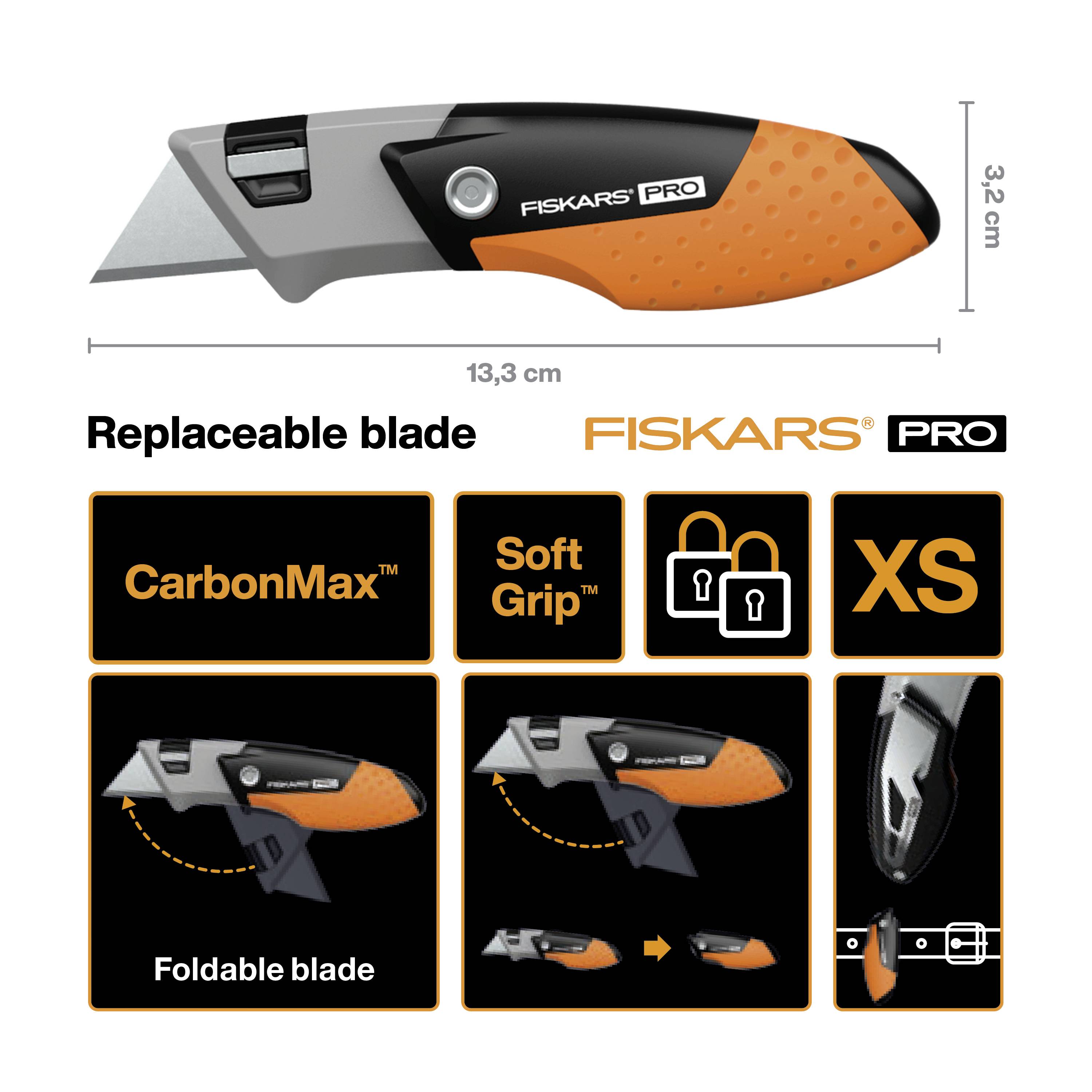 Fiskars 1062939 Couteau pliant universel Pro Compact 1 pc(s)