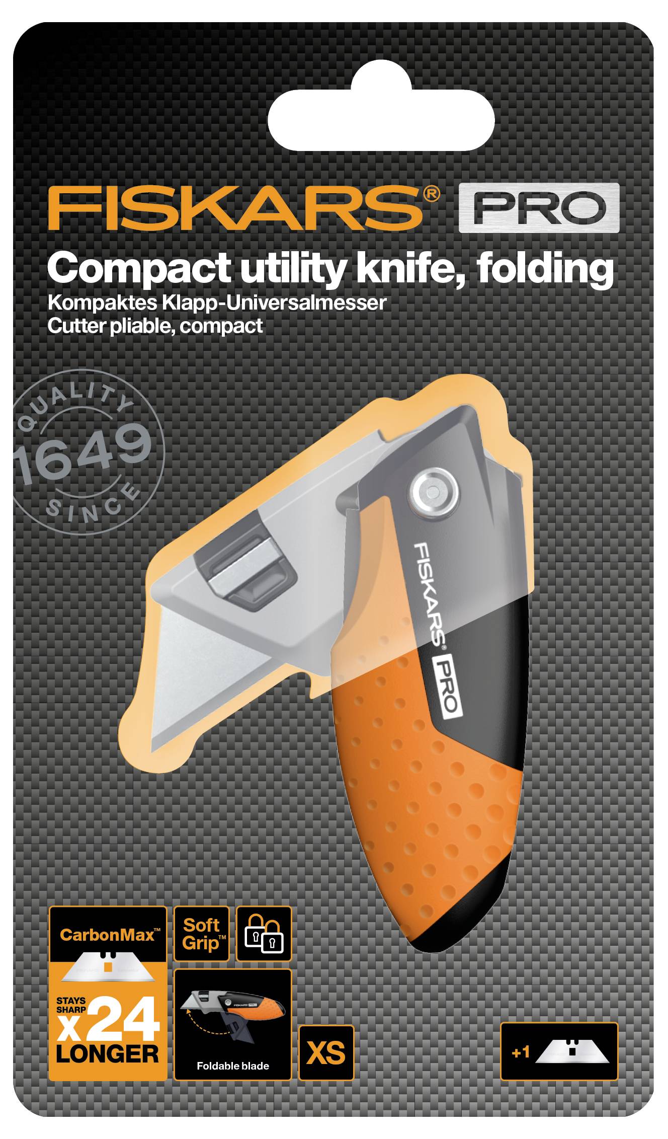 Fiskars 1062939 Couteau pliant universel Pro Compact 1 pc(s)