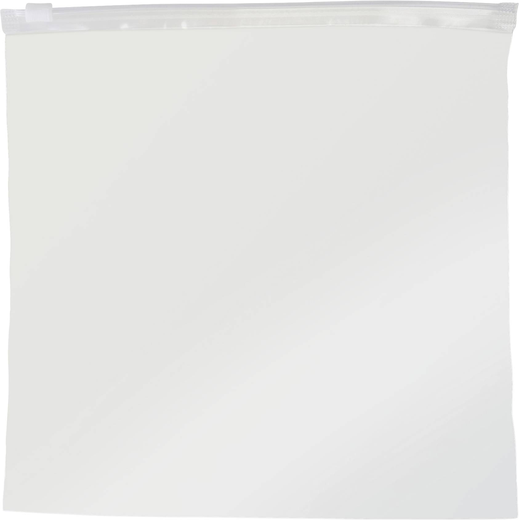 Un sac en plastique transparent Ziploc avec une fermeture refermable, utilisé pour stocker des aliments ou d'autres petits objets.