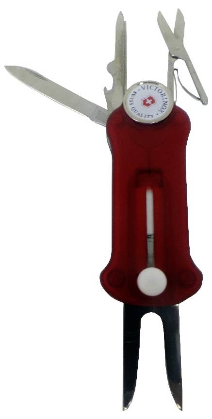 Victorinox Golf Tool 0.7052.T Couteau multifonction Nombre de fonctions 10 rouge (transparent)