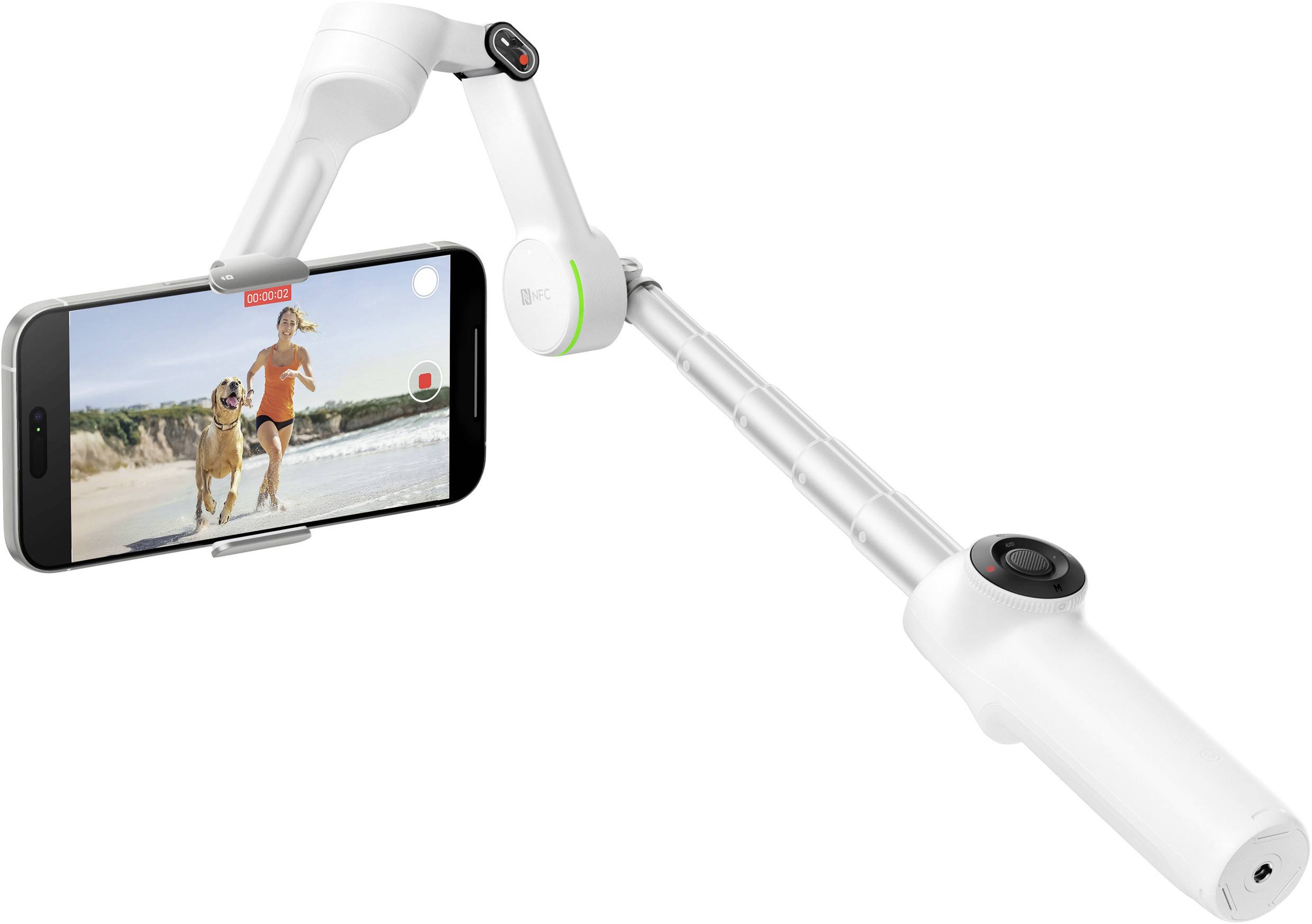 Insta360 Flow 2 Pro AI Tracker Bundle Nacelle électrique blanc Bluetooth Poids max. admissible 300 g