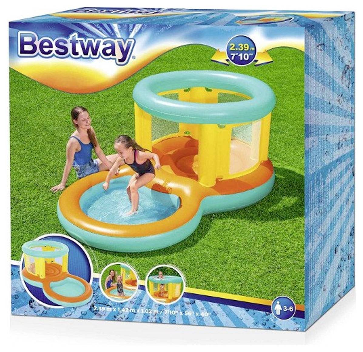 Bestway ® Hüptopia avec bassin en plan