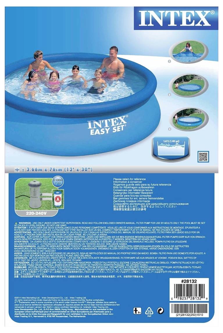 SET Intex Easy pool 244 x 61 cm