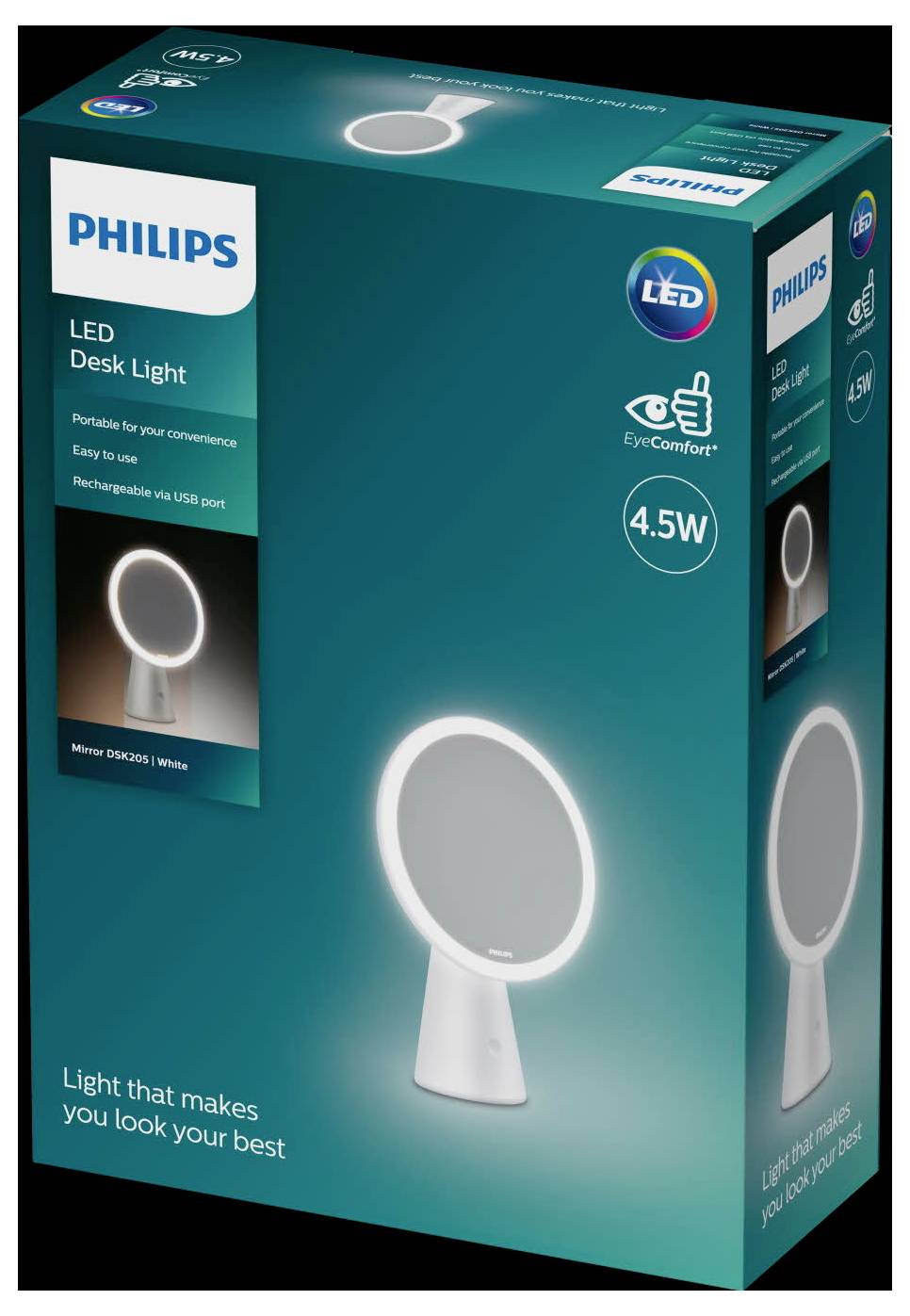 Philips LED Mirror DSK205 8719514420472 Lampe à LED pour miroir 4.5 W blanc