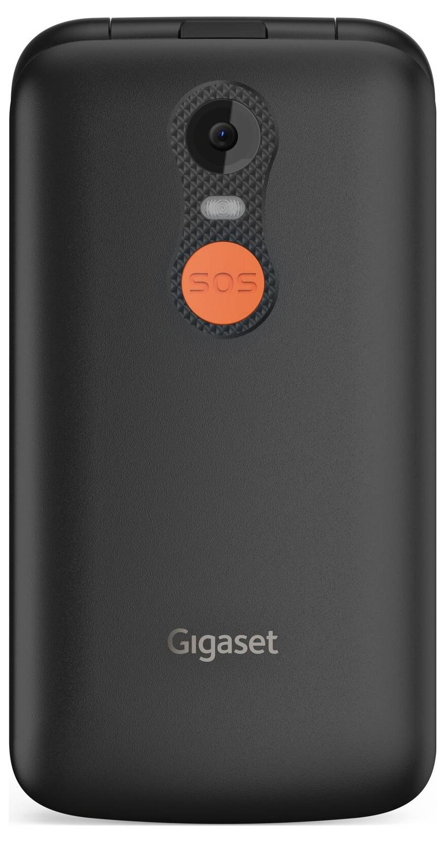 Gigaset GL595 Téléphone portable Touche SOS, protégé contre les projections d'eau, protégé contre la poussière noir