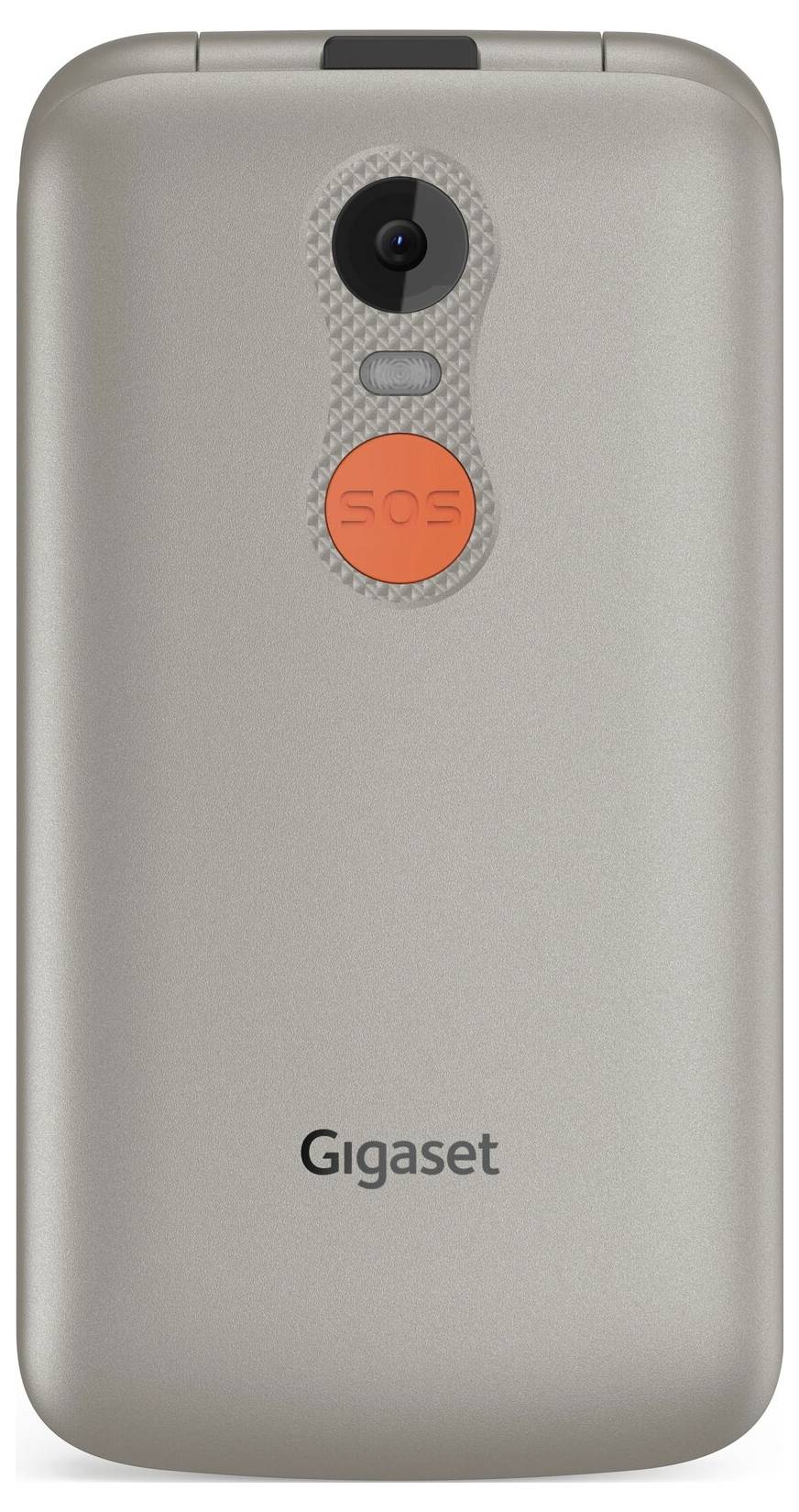 Gigaset GL595 Téléphone portable Touche SOS, protégé contre les projections d'eau, protégé contre la poussière argent