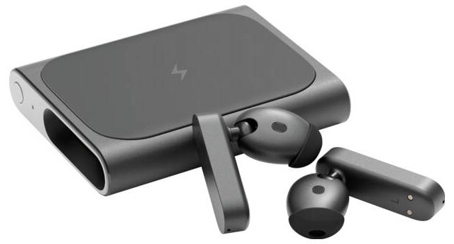 HMD Amped Buds Écouteurs intra-auriculaires Bluetooth noir Suppression du bruit du microphone résistant à la sueur pour le sport