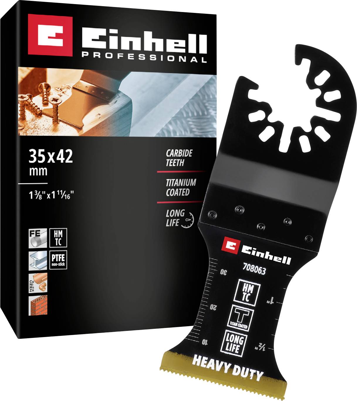 Einhell 708063 Tauchsägeblatt HM-TI, 35mm Bi-métallique Set outils multifonction 35 mm 1 pc(s)