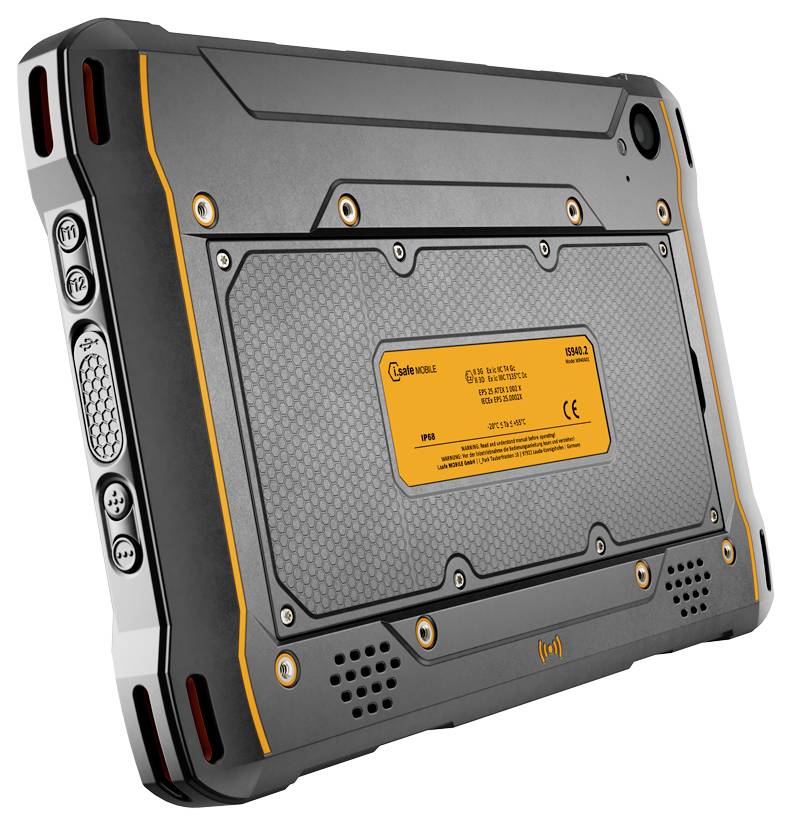 iSafe MOBILE IS940.2 Tablette à protection antidéflagrante 25.7 cm (10.1 pouces) 128 GB WiFi, 5G, LTE/4G noir, jaune Qualcomm®