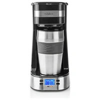 Nedis KACM310FBK Cafetière noir, argent minuteur Nedis KACM310FBK Cafetière noir, argent minuteur