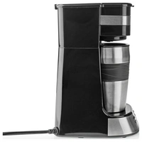 Nedis KACM310FBK Cafetière noir, argent minuteur Nedis KACM310FBK Cafetière noir, argent minuteur