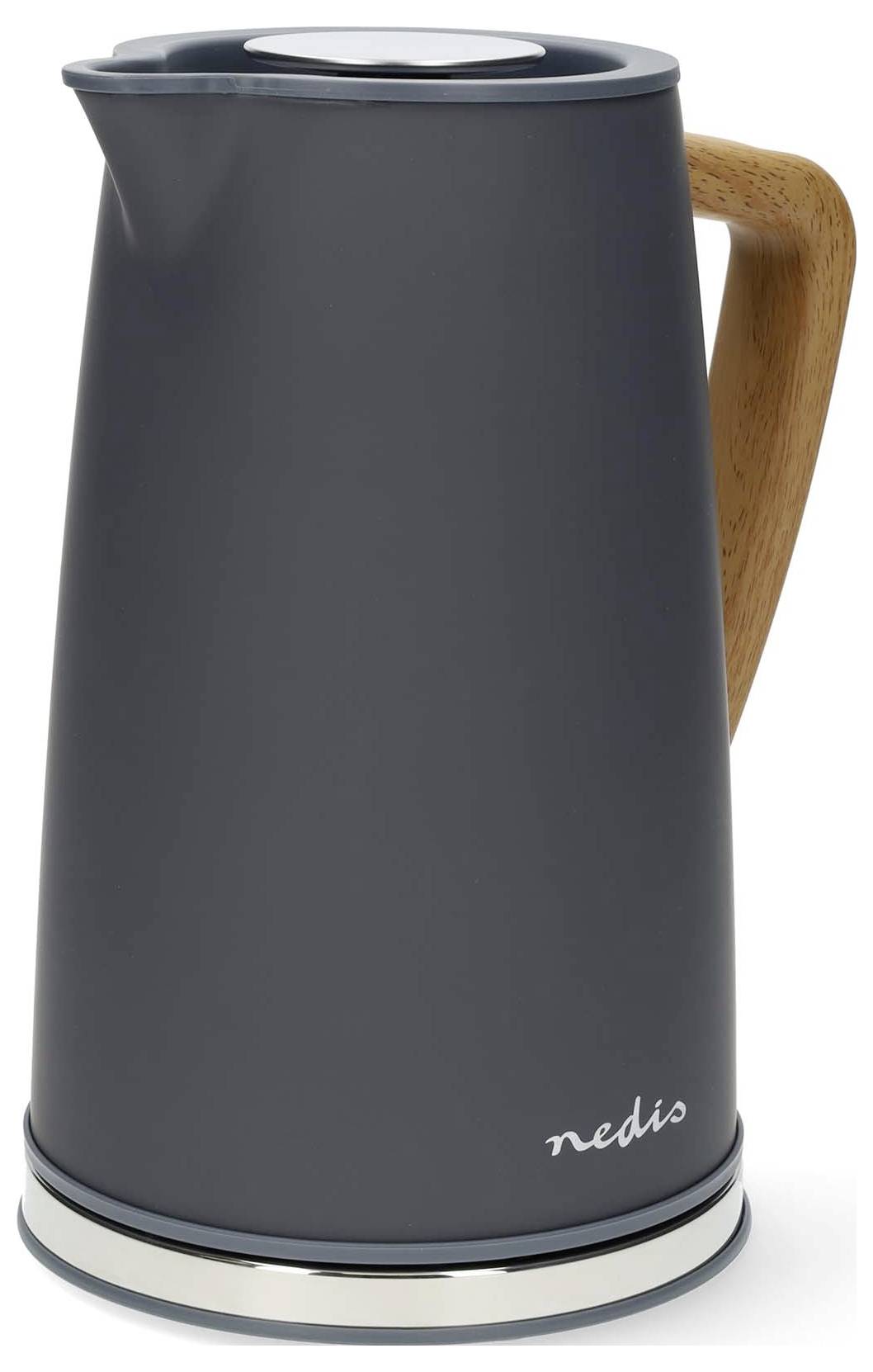Nedis KAWK510EGY Bouilloire voyant lumineux gris Contenance: 1.7 l