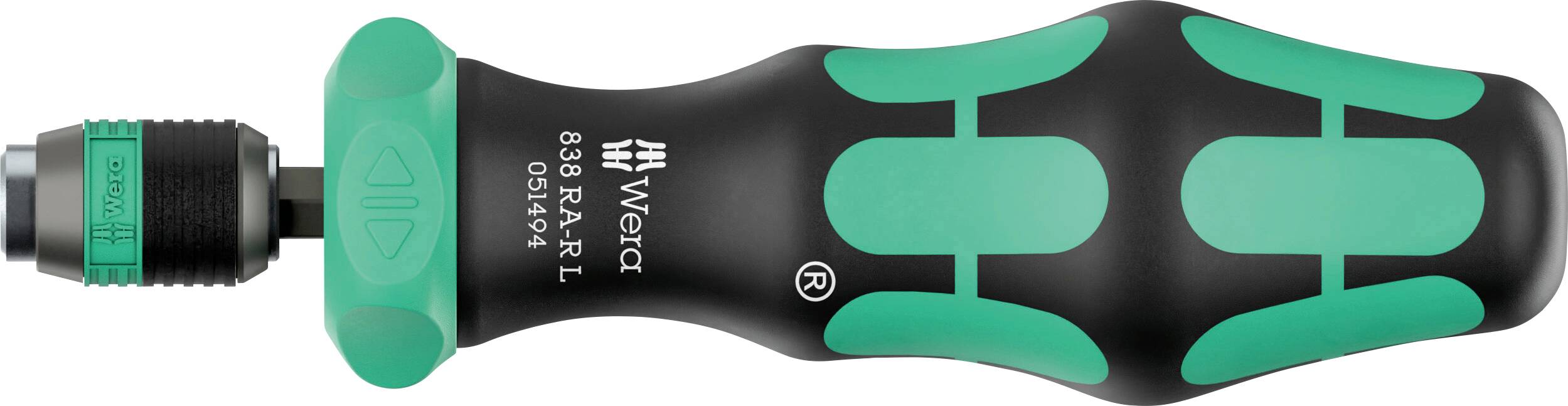 Wera 838 RA-R L pour l'atelier Tournevis à cliquet 1/4" (6.3 mm) DIN ISO 1173