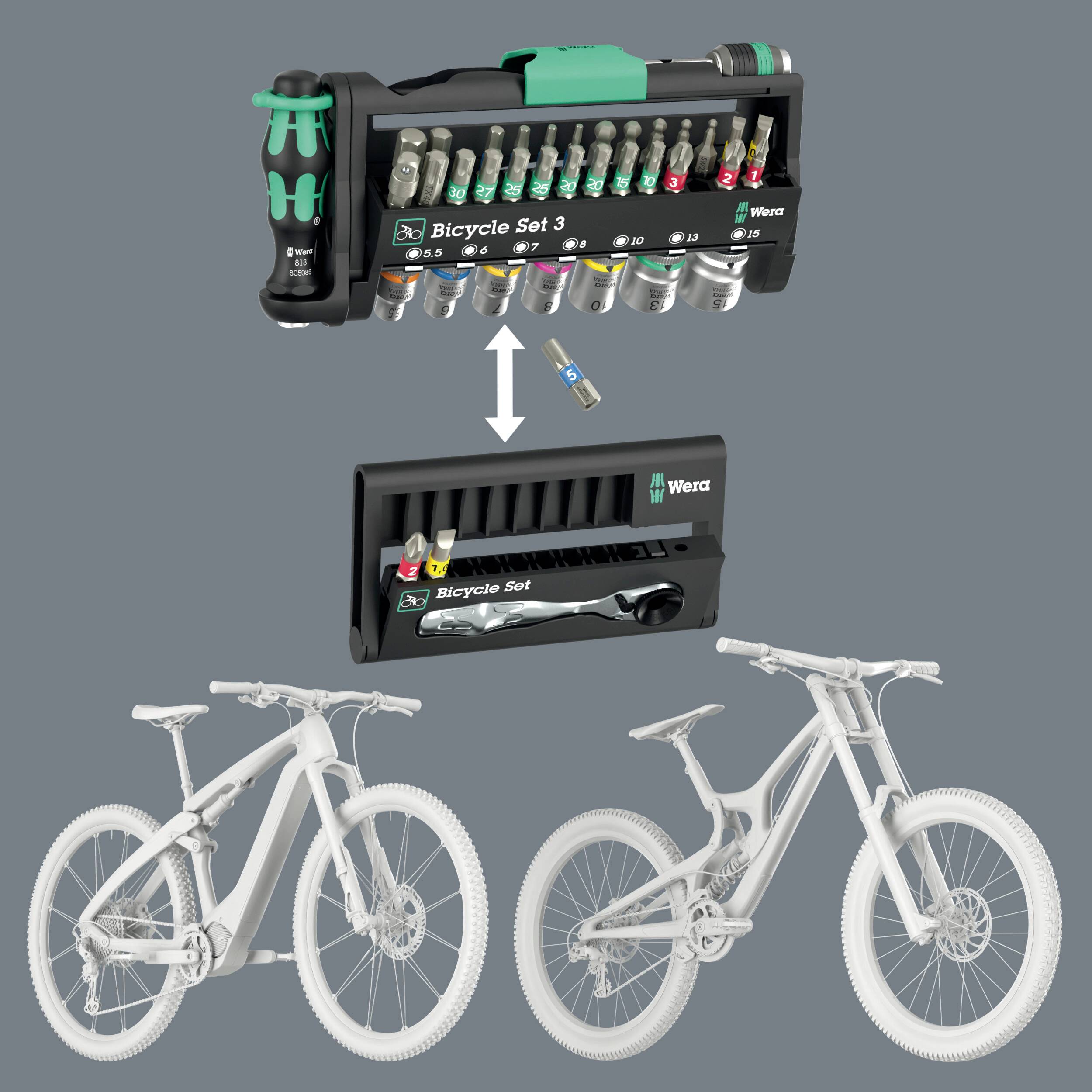Wera Bicycle Set 3 2025 05004187001 Jeu d'embouts