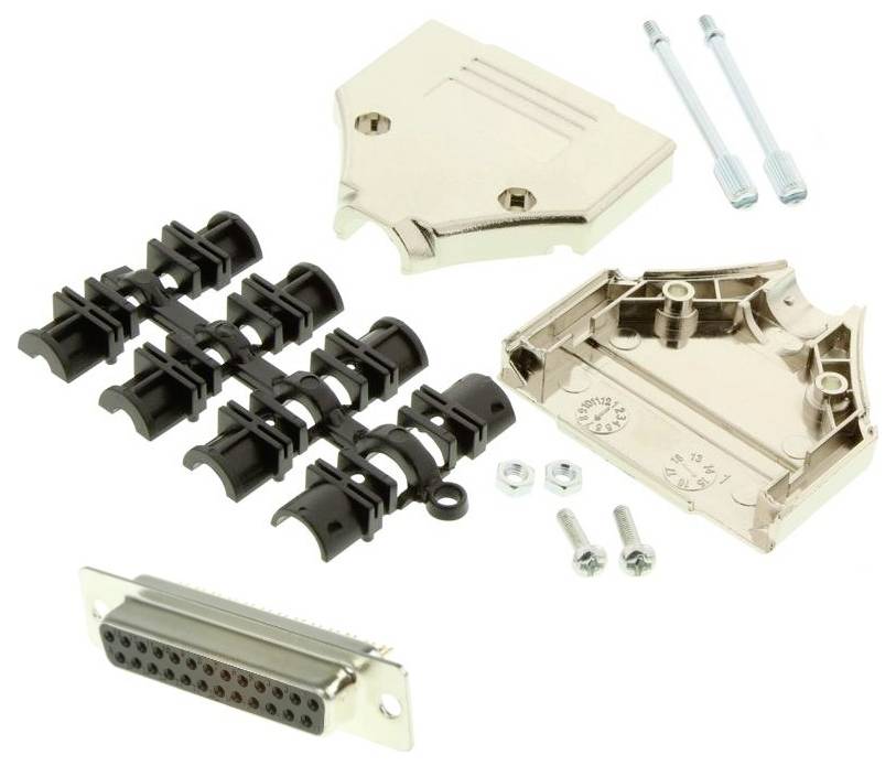 MH Connectors MHDTPK25-DM25S-K Kit embase SUB-D femelle 180 ° Nombre de pôles: 25 fût à souder 1 pc(s)