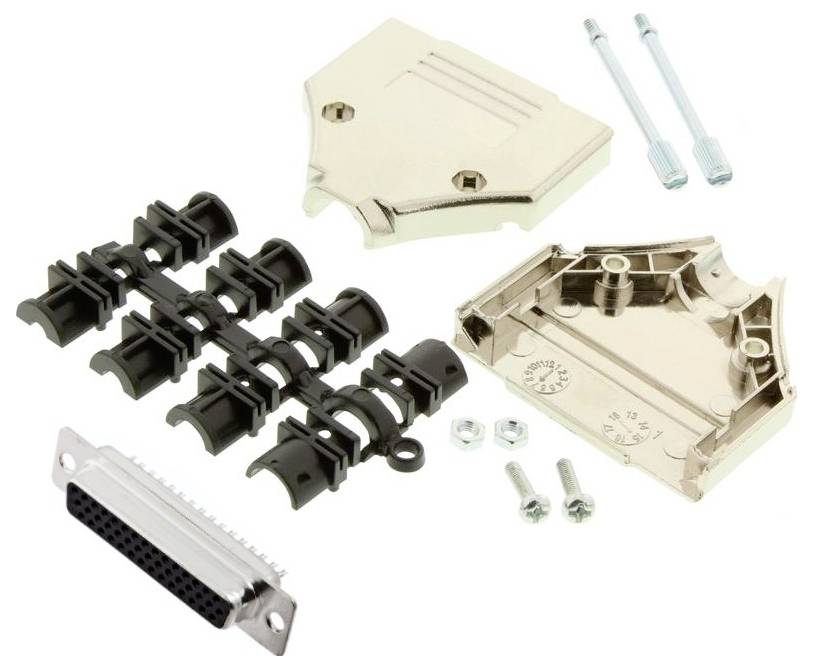 MH Connectors MHDTPK25HD44FS-K Kit embase SUB-D femelle 180 ° Nombre de pôles: 25 fût à souder 1 pc(s)