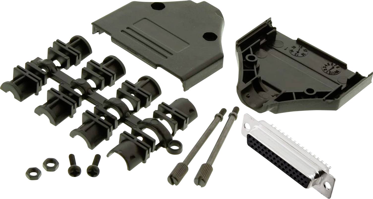 MH Connectors MHDTPPK25HD44FSK Kit embase SUB-D femelle 180 ° Nombre de pôles: 25 fût à souder 1 pc(s)