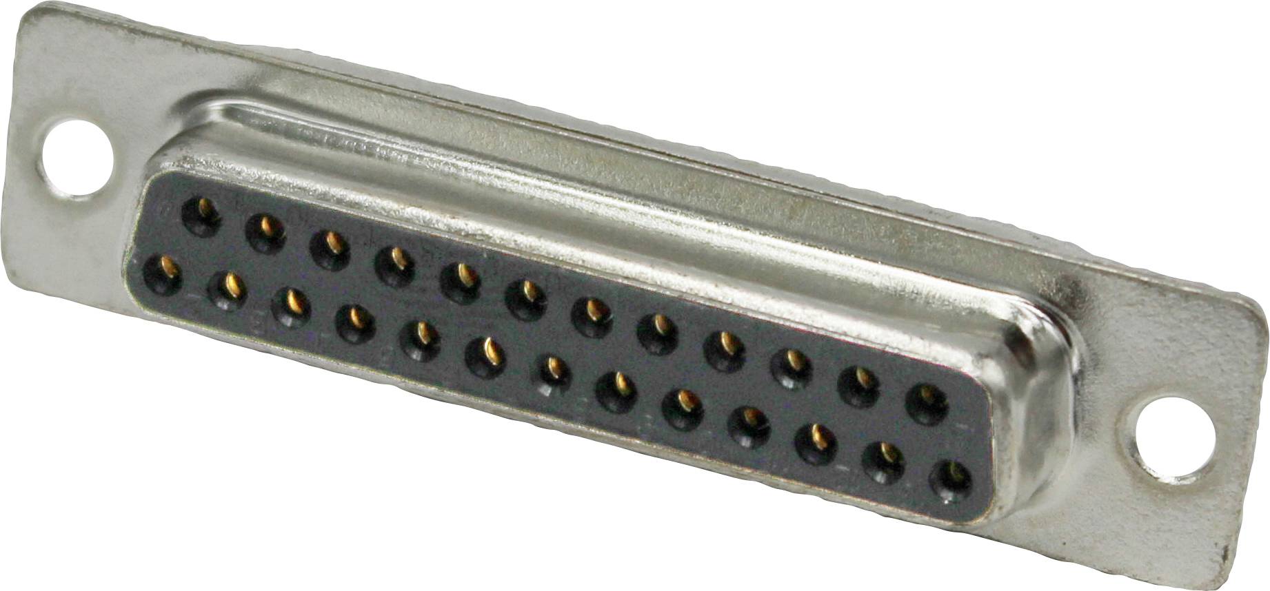 MH Connectors MHDD15-F-N-B-M Connecteur SUB-D 180 ° Nombre de pôles: 15 pour circuits imprimés