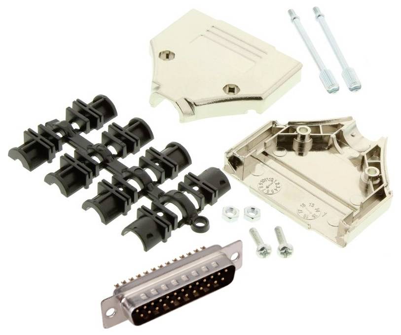 MH Connectors MHDTPK25-DM25P-K Kit embase SUB-D mâle 180 ° Nombre de pôles: 25 fût à souder 1 pc(s)