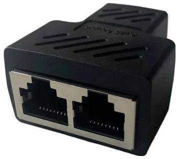 EDAC réseau informatique Adaptateur [1x RJ45 femelle - 2x RJ45 femelle]