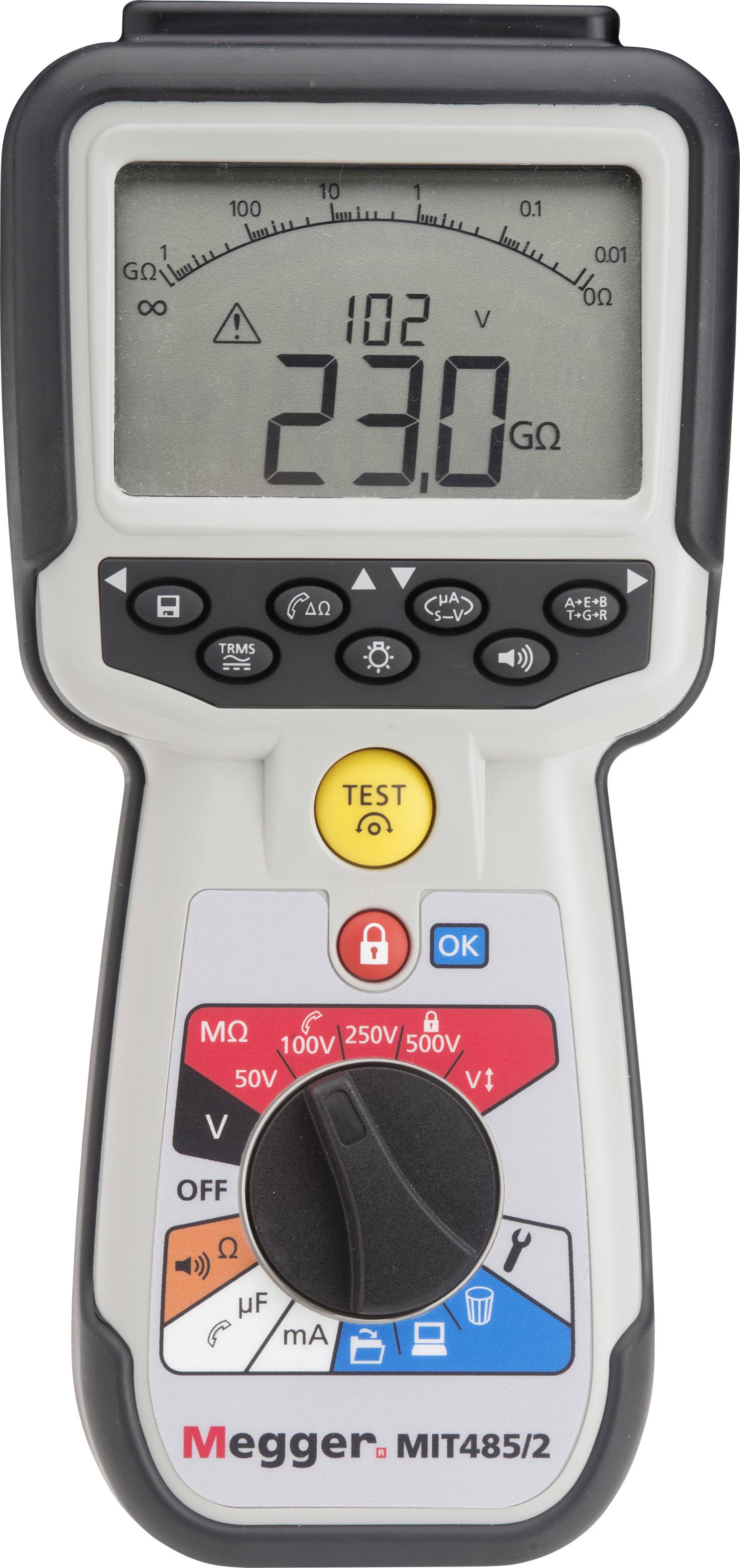 Megger MIT485/2 Appareil de mesure de l'isolation 50 V, 100 V, 250 V, 500 V 100 GΩ