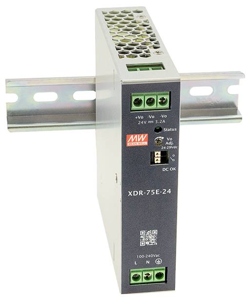 MW Mean Well XDR-75E-48 Alimentation rail DIN 48 V 1.6 A 76.8 W Contenu 1 pc(s)