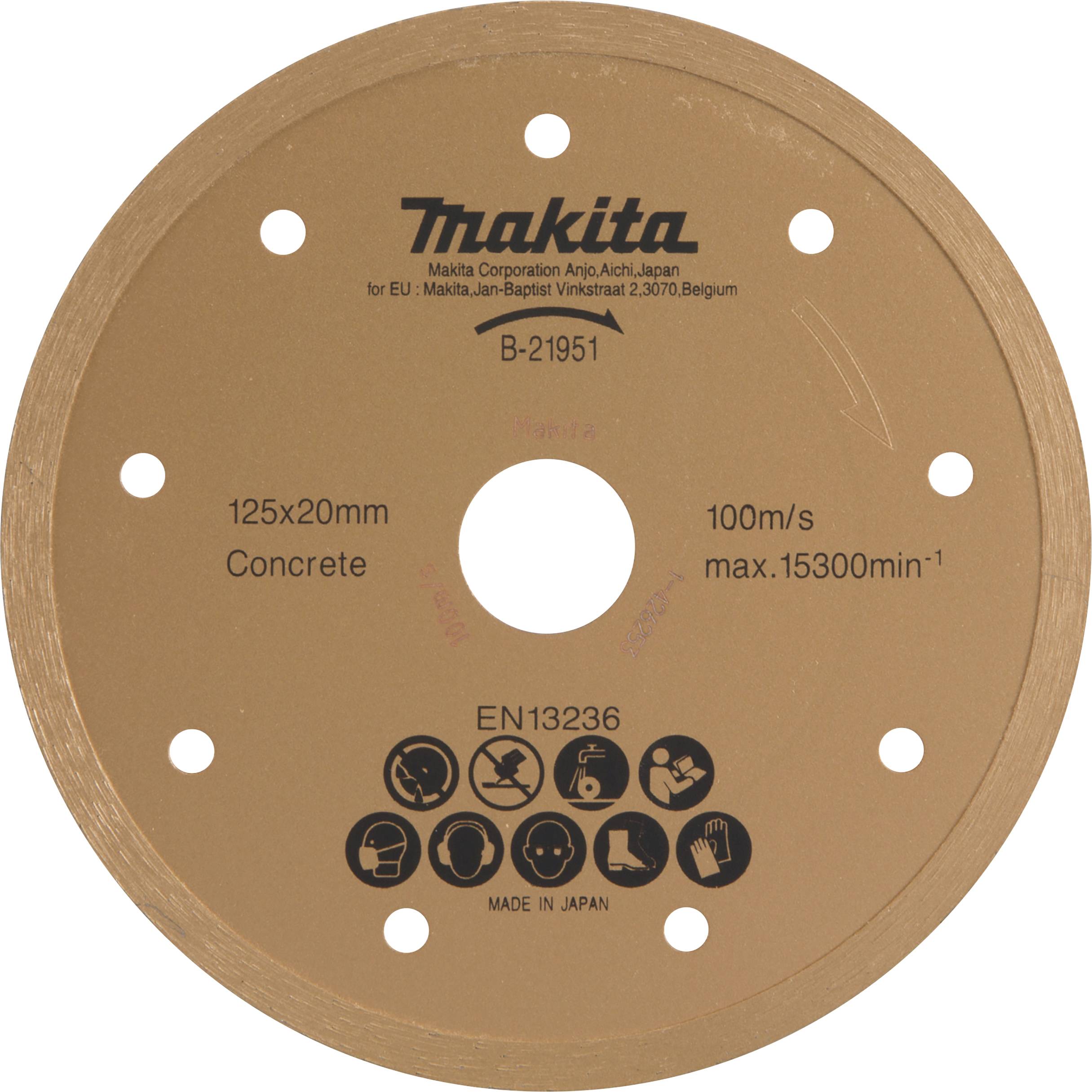 Makita B-21951 Disque diamant Diamètre 125 mm 1 pc(s)