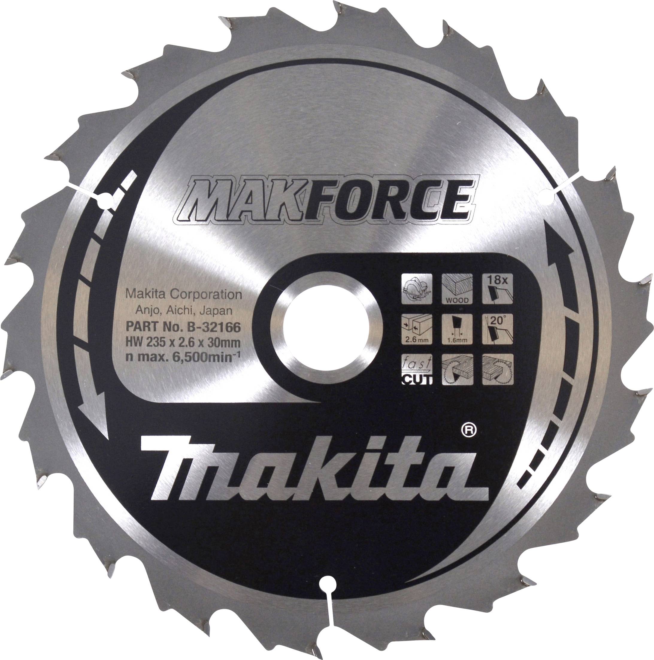Makita B-32166 Lame de scie circulaire 1 pc(s)