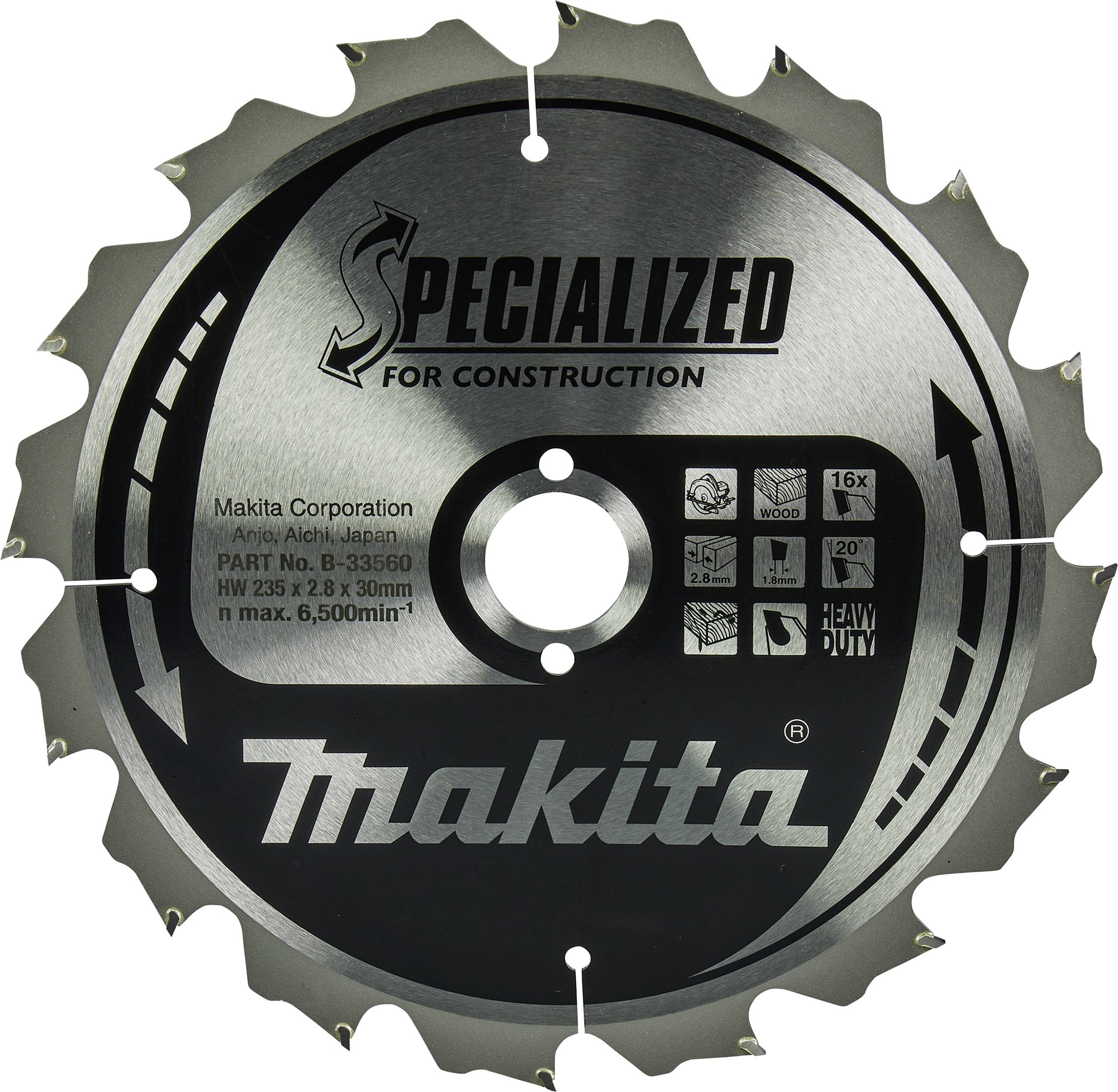 Makita B-33560 Lame de scie circulaire 1 pc(s)