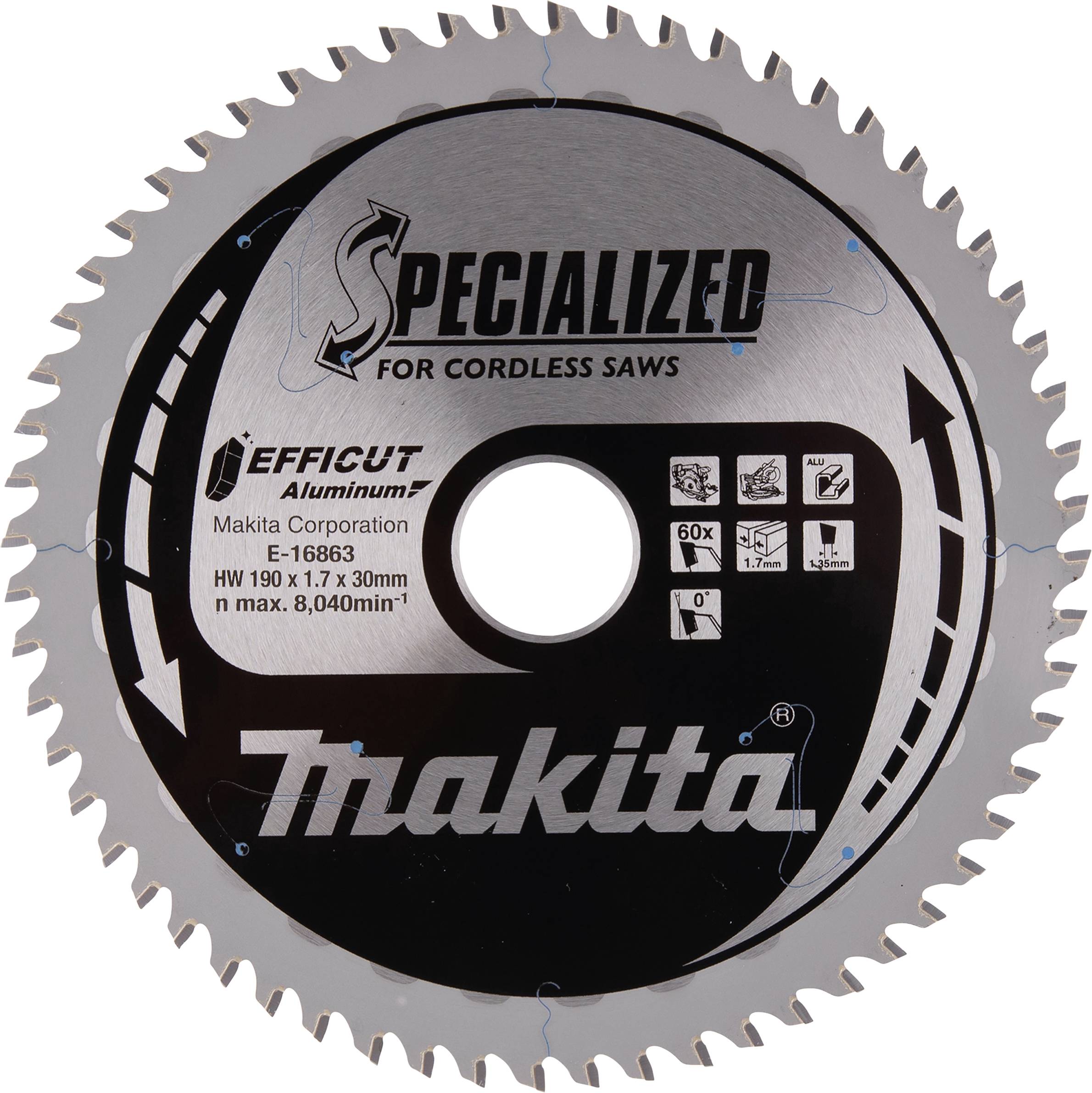 Lame de Makita EFFICUT. 190x30x60 E-16863 Makita E-16863