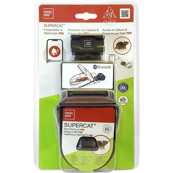 Piège à rats Swissinno Fangmelder Connect + SuperCat Rattenfalle Pro 1 pc(s) Piège à rats Swissinno Fangmelder Connect + SuperCat Rattenfalle Pro 1 pc(s)