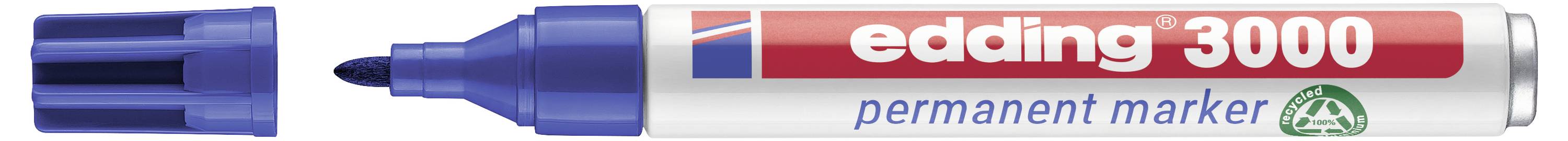 Edding e3000 4-3000003 Marqueur permanent bleu résiste à l'eau: oui