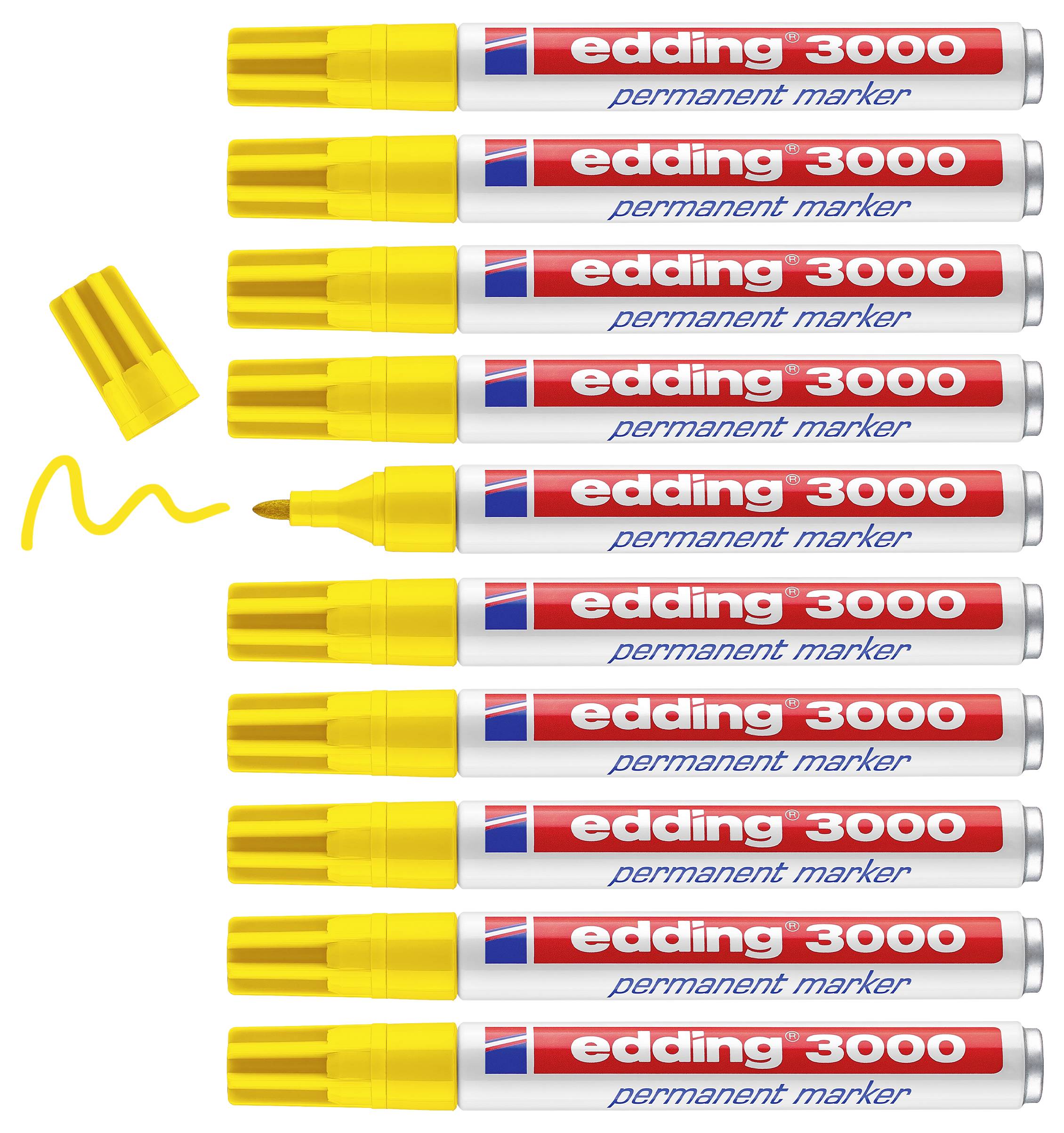 Edding e3000 4-3000005 Marqueur permanent jaune résiste à l'eau: oui