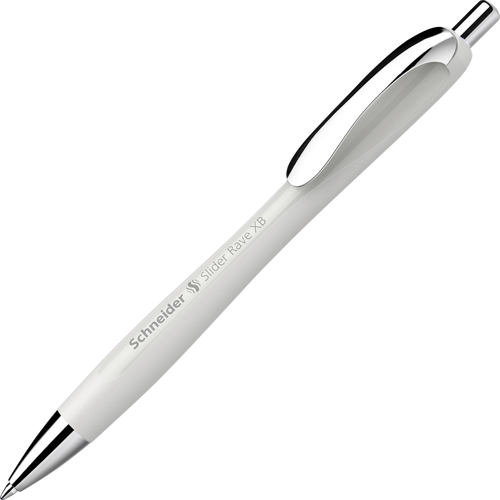 Schneider Schreibgeräte Slider Rave silver grey, Mine Slider 755 XB blau 132512 Stylo-bille couleur d'écriture: bleu 1 pc(s)