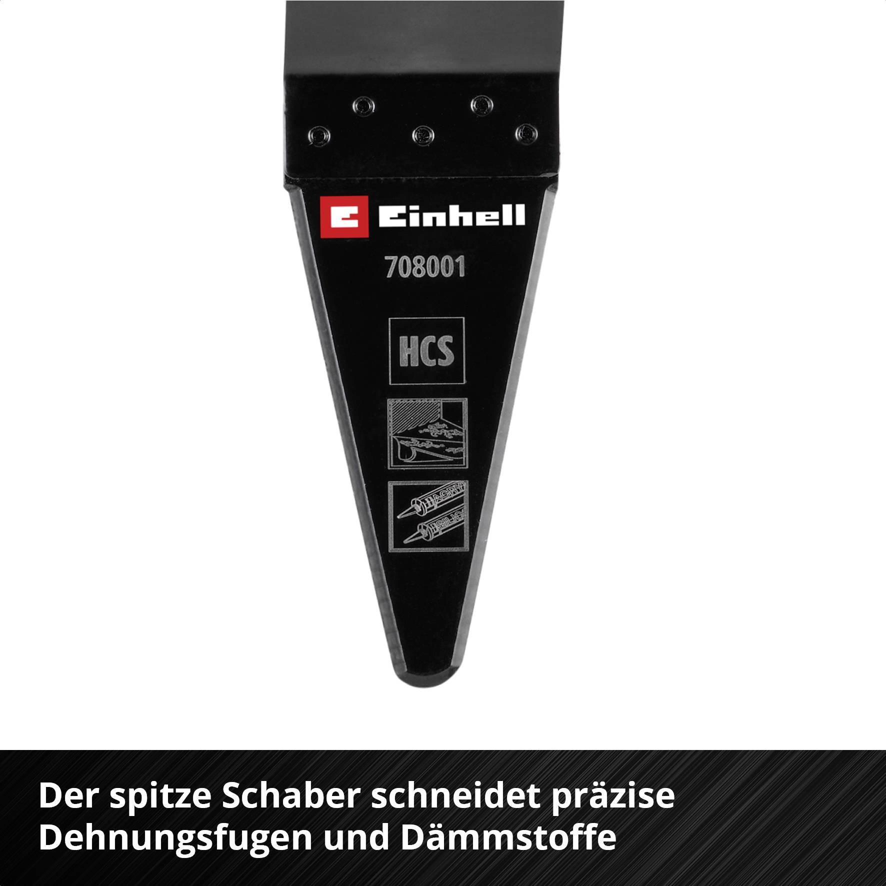 Einhell 708001 Schaber/Messer HCS, Spitz Acier Chrome-Vanadium, HCS Grattoir 50 mm 1 pc(s)