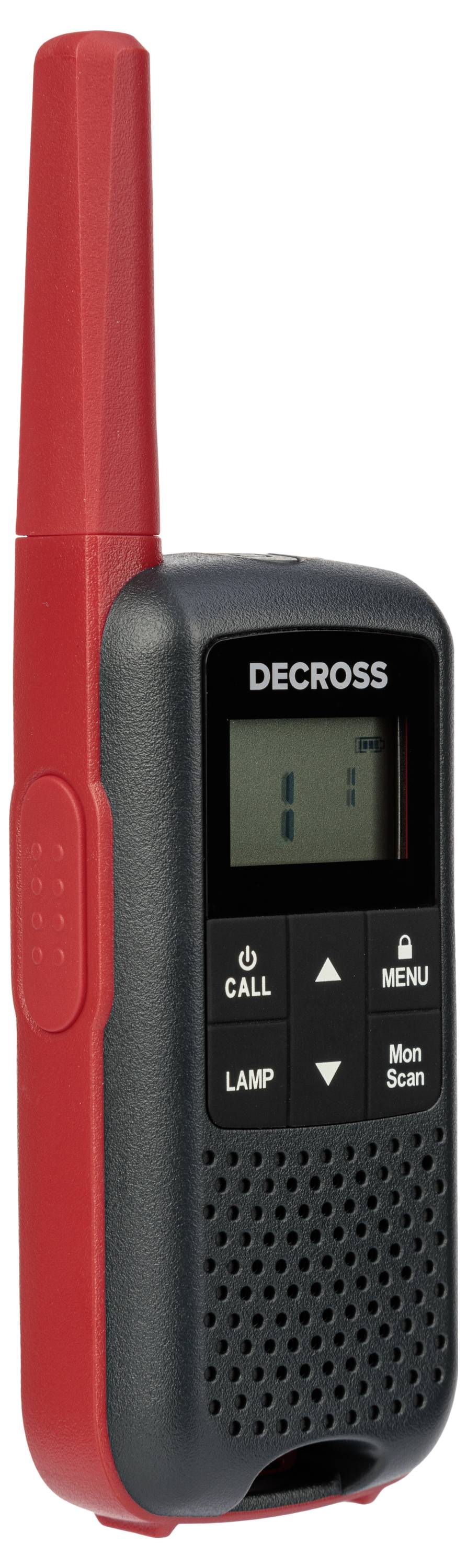 DECROSS DC63 Rot 2er-Set DC6313104302000 Talkie-walkie PMR