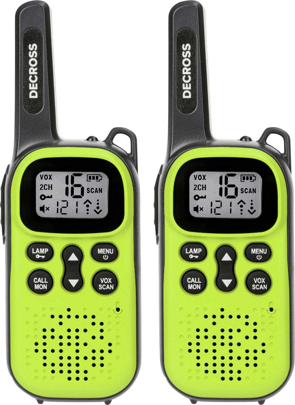 DECROSS DC44 Grün 2er-Set DC4412103302000 Talkie-walkie PMR