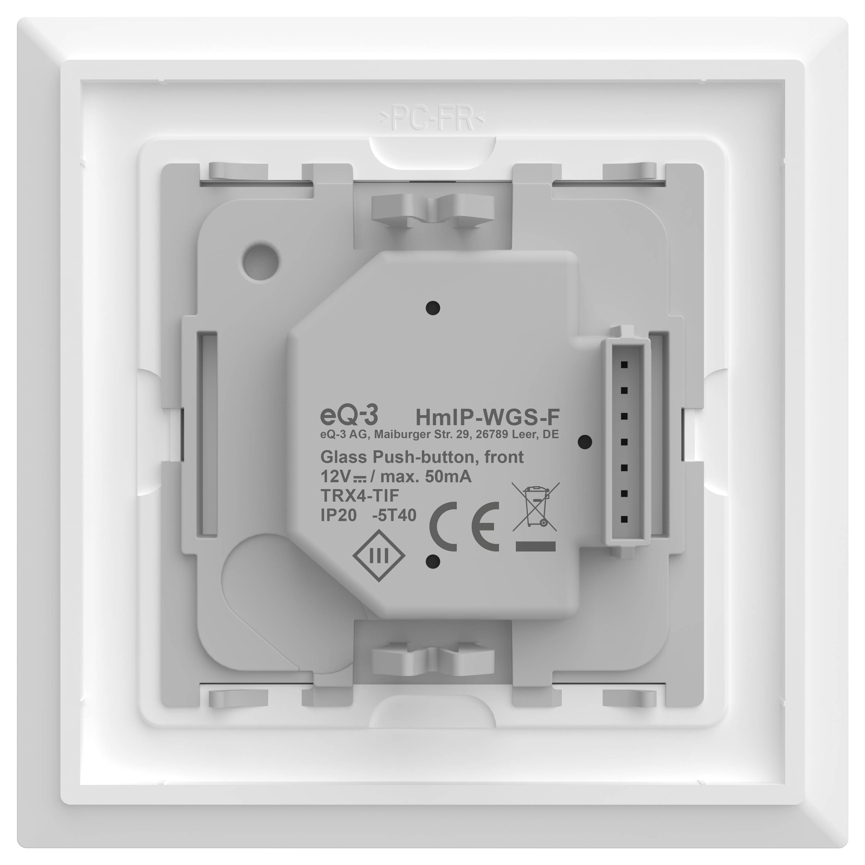 Homematic IP sans fil Bouton-poussoir Funk Glastaster