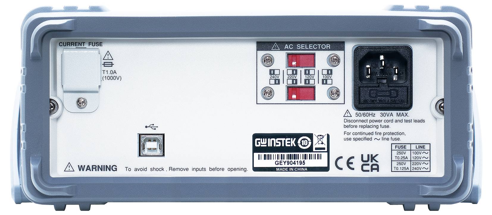 GW Instek GDM-9041 Appareil de mesure de haute précision numérique écran graphique CAT II 300 V Affichage (nombre de points)