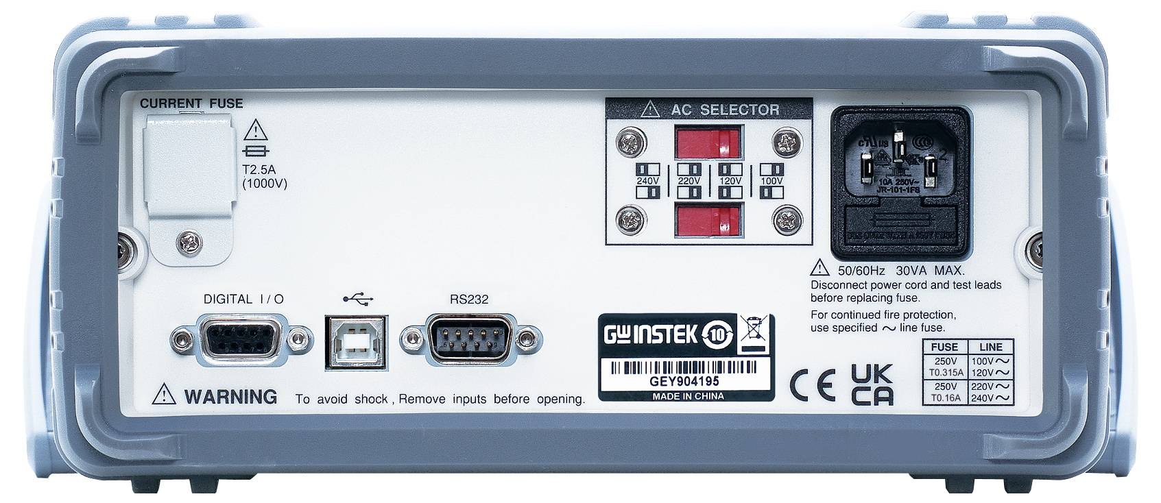 GW Instek GDM-9052 Appareil de mesure de haute précision numérique Affichage (nombre de points): 239.999