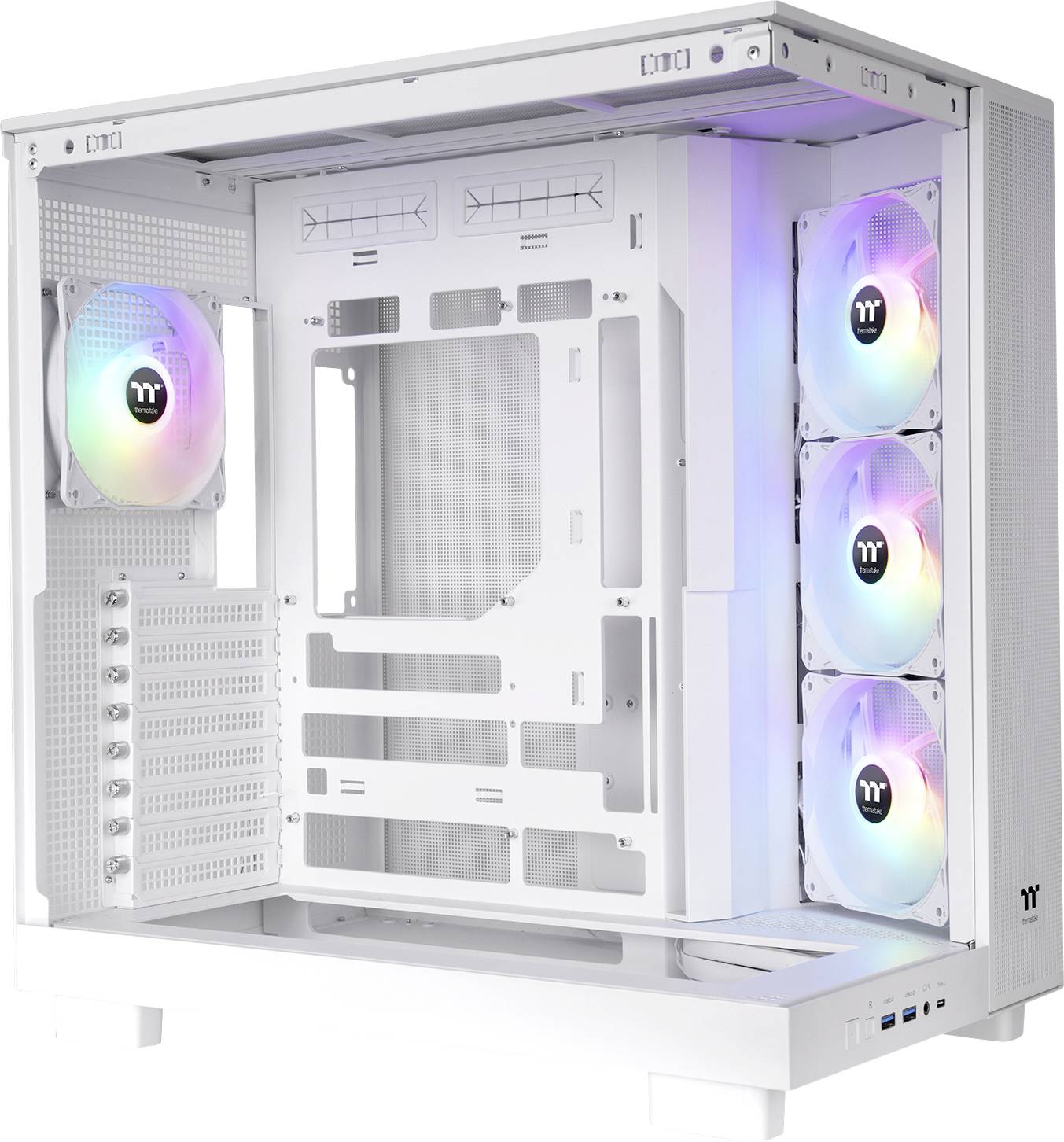 Tour midi Thermaltake View 380 XL TG ARGB Snow White Boîtier PC blanc neige