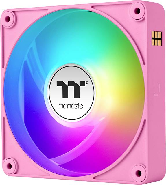 Thermaltake CT120 EX Reverse ARGB Sync PC Cooling Fan Pink 3 Pack Ventilateur pour PC rose (l x H x P) 120 x 120 x 25 mm