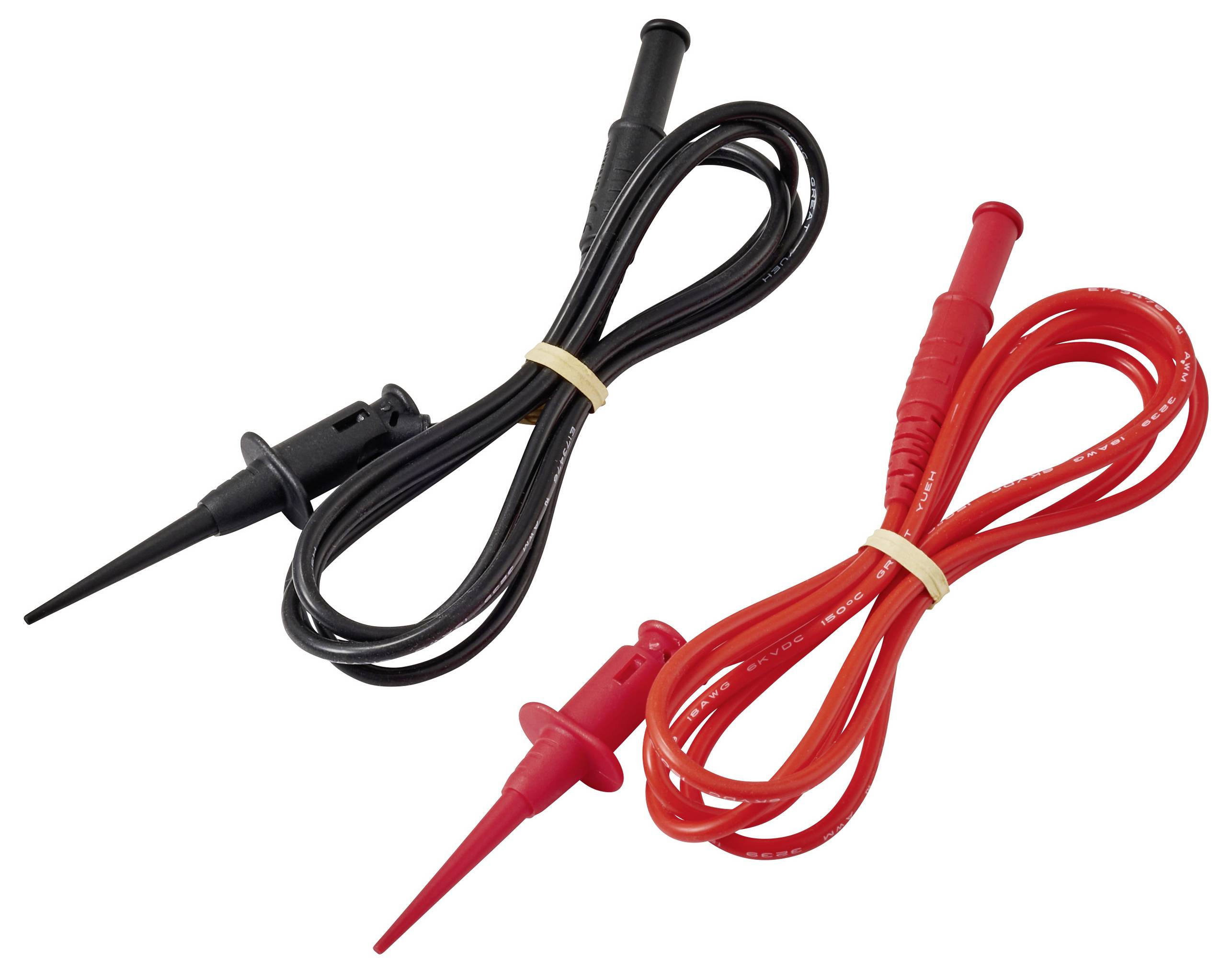 VOLTCRAFT MSL-525 Cordon de mesure 1.2 m Avec pinces de préhension miniatures CAT II 300 V 1 paire(s)