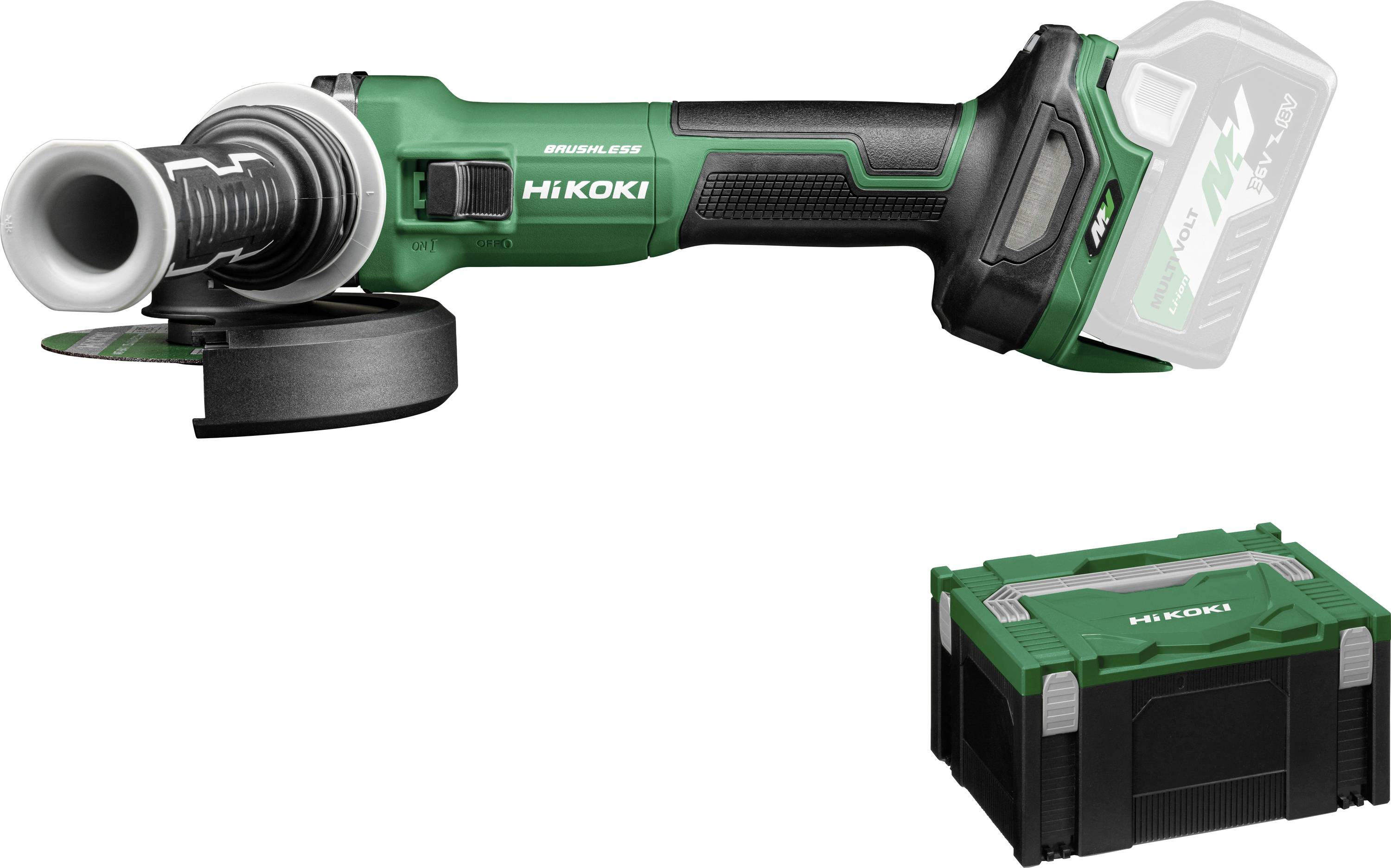 Meuleuse d'angle sans fil HiKOKI G3613DVEW2Z 125 mm sans batterie, + mallette 1500 W