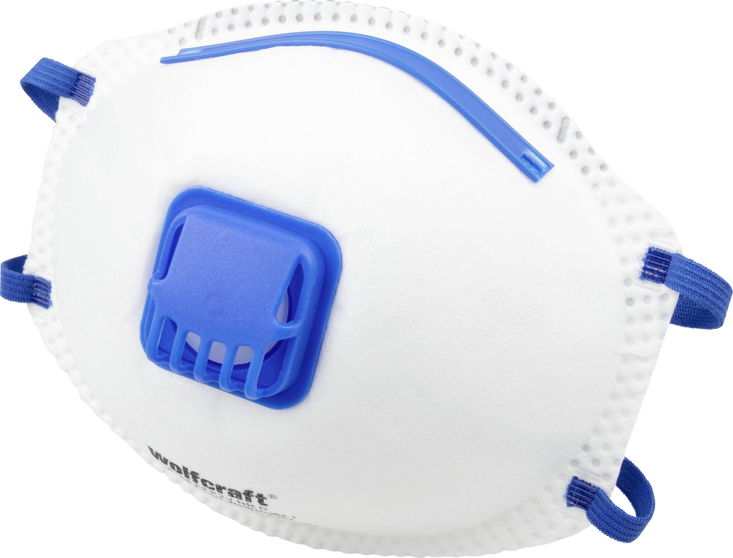 Wolfcraft 4948000 Masque anti poussières fines avec valve FFP2 D 15 pc(s) EN 149:2001 + A1:2009